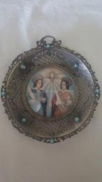 Prachtige religieuze medaillon - San Cosma en Damiaan - 9 cm
