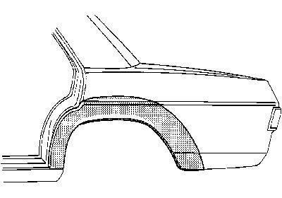 Wielrand links |  Mercedes w114, Mercedes w115, Auto-onderdelen, Carrosserie en Plaatwerk, Ophalen of Verzenden