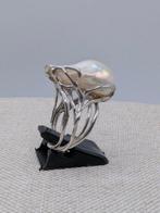 Zonder Minimumprijs - Ring Zilver Parel, Sieraden, Tassen en Uiterlijk, Ringen, Nieuw