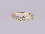 Ring - 14 karaat Geel goud - 0.15ct. tw. Diamant, Nieuw