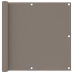 Balkonscherm 90x400 cm Taupe | Retourdeal, Tuin en Terras, Kunststof, Nieuw, Ophalen of Verzenden, 200 cm of meer