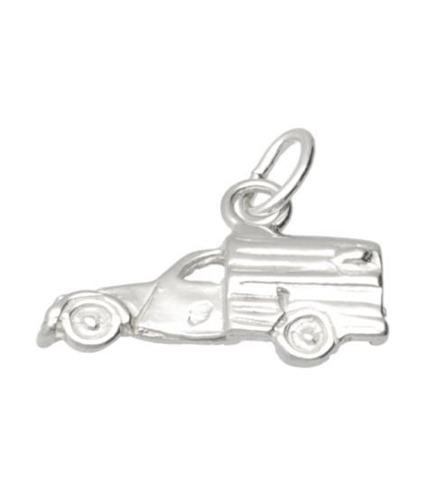 Zilveren Lelijk eend bestelauto ketting hanger, Sieraden, Tassen en Uiterlijk, Kettinghangers, Verzenden