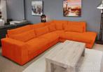 Hoekbank Terheijden - hoekbanken - Oranje, Huis en Inrichting, Banken | Sofa's en Chaises Longues, Nieuw, Stof