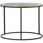 Bijzettafel - Trion Pado - 60cm - Rond - Zwart - Zilver -, Huis en Inrichting, Tafels | Eettafels, Ophalen of Verzenden, Nieuw