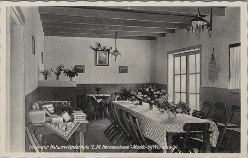 MEDDO - Interieur Natuurvriendenhuis L.M. Hermanshoeve-Me..., Verzamelen, Ansichtkaarten | Nederland, Verzenden