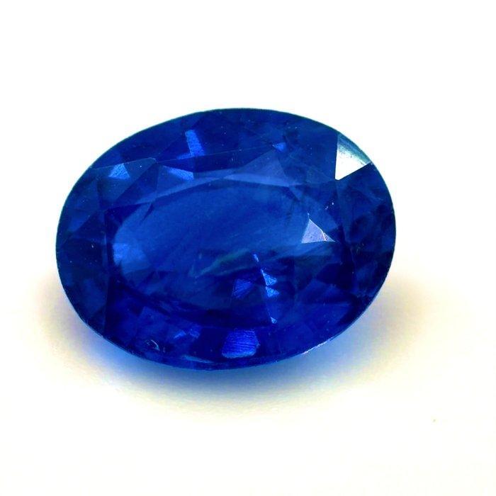 1 pcs Blauw Saffier - 2.02 ct - International Gemological, Sieraden, Tassen en Uiterlijk, Edelstenen