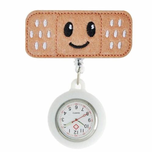 Fako® - Verpleegstershorloge - Roller Pleister - Emoji Smile, Sieraden, Tassen en Uiterlijk, Horloges | Dames, Verzenden