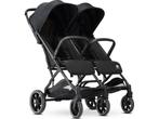 Deryan Rolo X2 XL - Dubbele Buggy - Compact vouwbaar - Zwart, Verzenden, Zo goed als nieuw