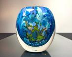 Maxence Parot - Vaas - Uniek opaline en gouden vaas - Glas, Antiek en Kunst, Antiek | Glas en Kristal