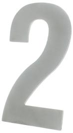 Huisnummer 2 130 mm rvs, Verzenden, Nieuw