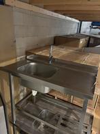 RVS tafel 116x75x91 lxbxh, Ophalen of Verzenden, Gebruikt