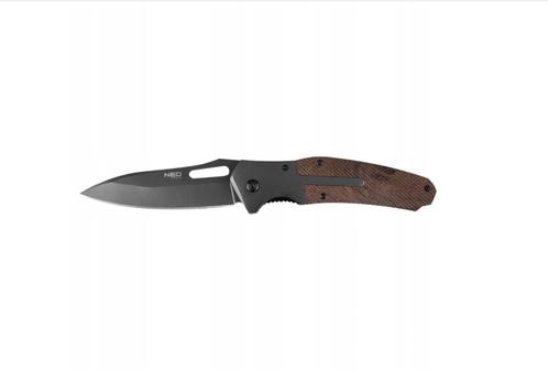 Opvouwbaar survival mes - 22cm - Met houten handvat, Caravans en Kamperen, Kampeergereedschap, Nieuw, Ophalen of Verzenden
