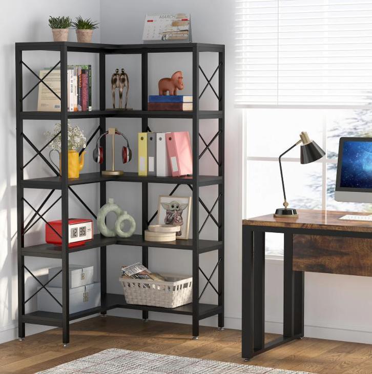 11-Laags Boekenkast – Industrieel Opbergrek met Boogdesign, Huis en Inrichting, Kasten | Boekenkasten, Nieuw, Verzenden