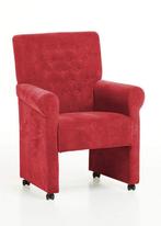 Eetkamerstoel Epe - eetkamerstoelen - Rood, Nieuw, Rood, Stof