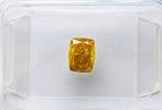 1 pcs Diamant (Natuurlijk gekleurd) - 0.51 ct - Cushion -, Nieuw
