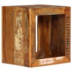 Kruk Gerecycled Hout 40cm - Retourdeal! -46% (houten kruk), Huis en Inrichting, Krukjes, Ophalen of Verzenden, Nieuw, Hout