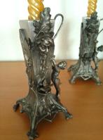 WMF - a.s.wmf. - Kaarsenhouder kandelaar (2) - Tin -