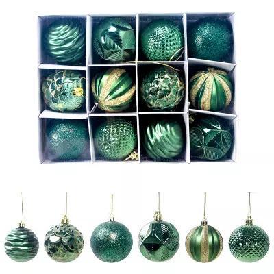 Kerstballen 12 stuks 6 cm Groen, Diversen, Kerst, Nieuw, Ophalen of Verzenden