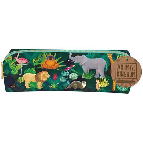 Etui Animal Kingdom - Canvas - 20x5,5x5,5cm NIEUW, Diversen, Schoolbenodigdheden, Nieuw, Ophalen of Verzenden