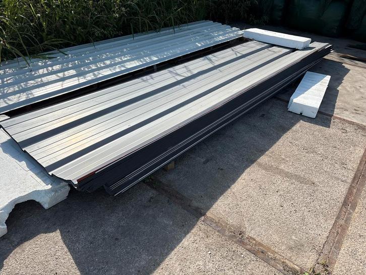 B-keus damwand, dakplaat, donkergrijs, antraciet, 3.5-4.5 m1, Doe-het-zelf en Verbouw, Platen en Panelen, Nieuw, Verzenden