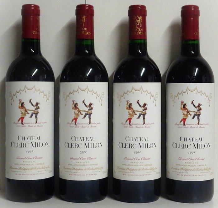 1994 Chateau Clerc Milon - Pauillac 5ème Grand Cru Classé -, Verzamelen, Wijnen