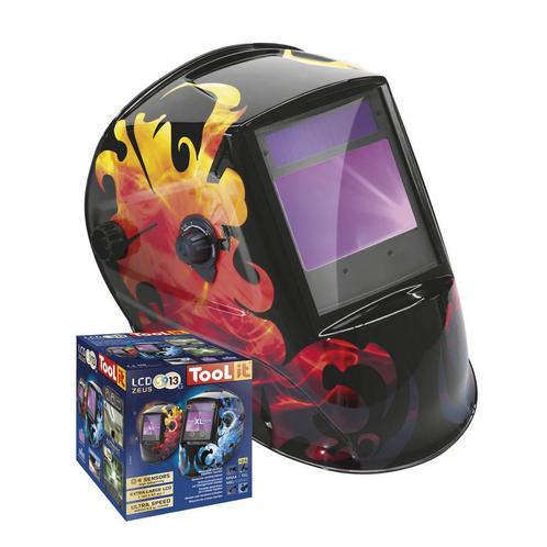 Automatische lashelm GYS Zeus LCD 5-9/9-13G kleur rood, Doe-het-zelf en Verbouw, Gereedschap | Lasapparaten, Tig, Nieuw, Verzenden