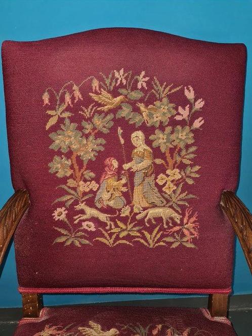 Fauteuil - Hout, Textiel, Antiek en Kunst, Antiek | Overige Antiek
