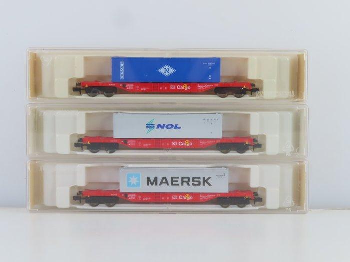 Fleischmann N - 8249K/8248K - Modeltrein goederenwagon (3) -, Hobby en Vrije tijd, Modeltreinen | N-Spoor