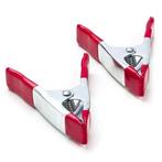 Veerklem | Toolland | 2.5 cm | 2 stuks (Metaal), Verzenden, Nieuw