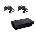 Playstation 2 Console Phat Zwart + 2 Nieuwe Controllers, Nieuw, Ophalen of Verzenden