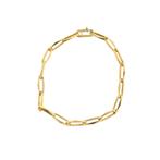 Gouden closed for ever armband | 20 cm, Ophalen of Verzenden, Gebruikt, Overige kleuren, Goud