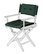 Kussens Regisseursstoel I DeLuxe, Watersport en Boten, Bootonderdelen, Ophalen of Verzenden, Nieuw, Zeilboot of Motorboot