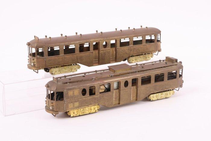 Onbekend H0 - Modeltram (2) - Tram Boedapester met bijwagen, Hobby en Vrije tijd, Modeltreinen | H0