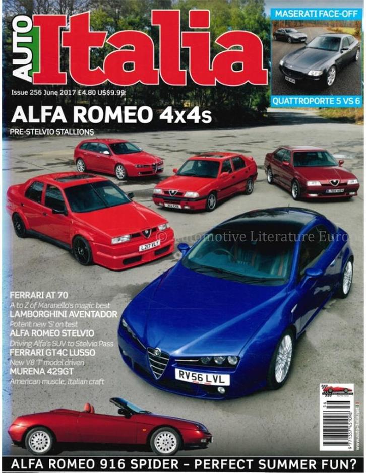 2017 AUTO ITALIA MAGAZINE 256 ENGELS, Boeken, Auto's | Folders en Tijdschriften