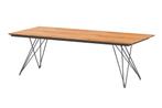 4 Seasons Outdoor Tampa RVS tafel teakhouten blad 220 cm |, Tuin en Terras, Ophalen of Verzenden, Nieuw