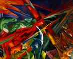 Franz Marc – “Tierschicksale” (1913) | Handgeschilderde olie, Ophalen of Verzenden, Nieuw