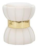 KRUK BLOEM CREM CM Ø 40X44, Huis en Inrichting, Banken | Voetenbanken en Poefen, Ophalen of Verzenden, Nieuw