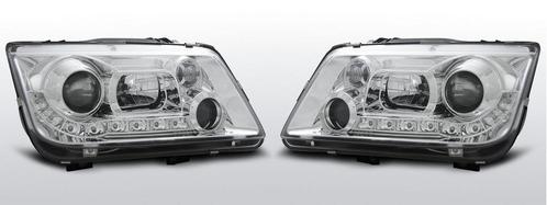 Koplampen Devil Eyes | Volkswagen Bora 1998-2005 | chroom, Auto-onderdelen, Verlichting, Nieuw, Volkswagen, Verzenden