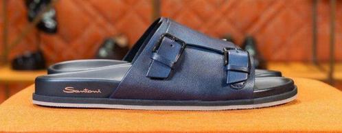 Santoni - Slippers - Maat: EU 41.5 - Nieuw in doos, Kleding | Heren, Schoenen