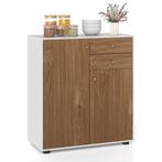 LIVSK Keukenkast Bestekkast - Verstelbare Planken - 2 Lades, Verzenden, Nieuw