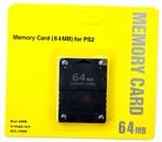 PS2 64MB Memory Card Zwart (Third Party) (Nieuw), Nieuw, Ophalen of Verzenden