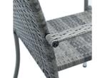 Juskys Yoro - Tuinstoelen - 4-delig - Stapelbaar - Grijs (4, Huis en Inrichting, Woonaccessoires | Overige, Verzenden, Nieuw