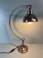 Lamp - Elegant Metalen Art Deco Bureaulamp: - Aluminium, Antiek en Kunst