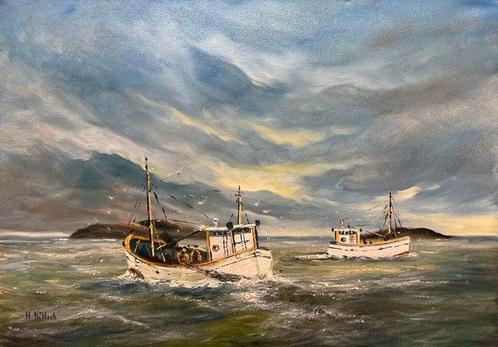 Europese school (XX) - Homeward Bound, Antiek en Kunst, Kunst | Schilderijen | Klassiek