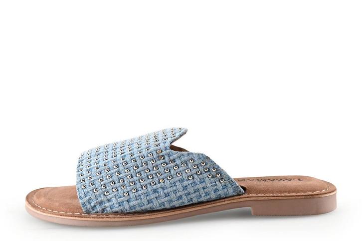 Lazamani slippers in maat 39 Blauw | 15% korting, Kleding | Dames, Schoenen, Blauw, Zo goed als nieuw, Slippers, Verzenden