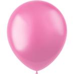 Roze Ballonnen Metallic Bubblegum Pink 33cm 100st, Verzenden, Nieuw