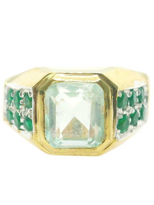 Zonder Minimumprijs - Ring - 9 kt. Zilver, Geel goud, Sieraden, Tassen en Uiterlijk, Ringen