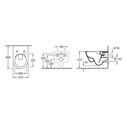 Wandcloset Villeroy & Boch Subway 2.0 Diepspoel Zonder, Doe-het-zelf en Verbouw, Sanitair, Ophalen of Verzenden