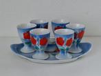 Eierdopje (8) - Keramiek - Art Deco eierhouder set, Antiek en Kunst