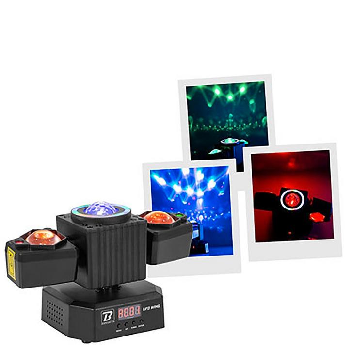 BoomTone DJ Ufo Wing 4 In 1 Combi Licht Effect Met DMX, Muziek en Instrumenten, Licht en Laser, Overige typen, Nieuw, Verzenden